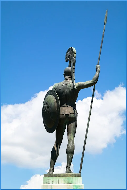 [I-006.3] Heroic Statue of an Ancient Greek Hoplite Warrior